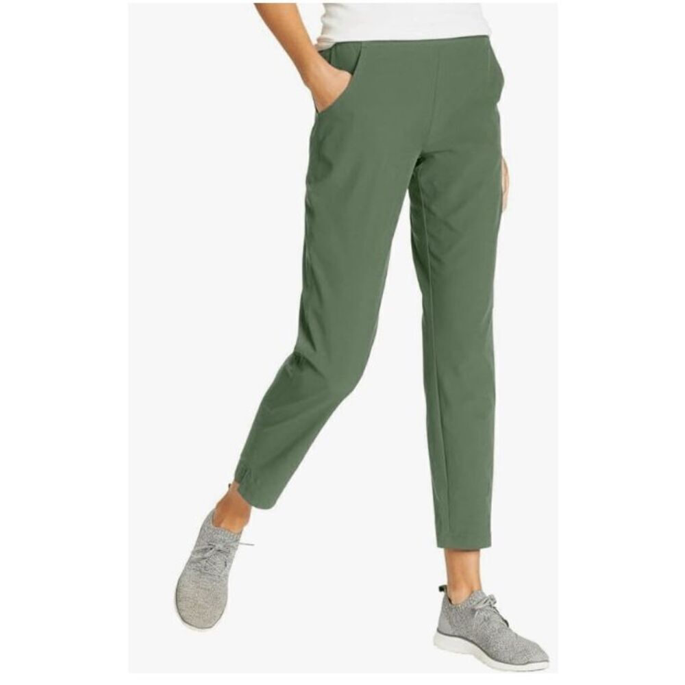 Eddie Bauer NWT green traveler ankle pants size 2XL